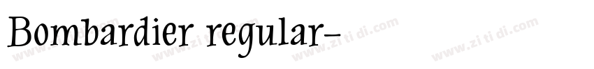 Bombardier regular字体转换